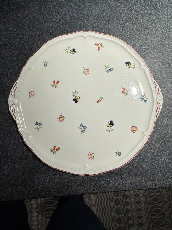 Villeroy & Boch Other - Villeroy & Boch 'Petite Fleur' Cake Plate/Serving Platter, Porcelain, Vintage